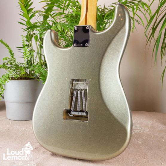 Fender Blacktop Stratocaster HH Floyd Rose Titanium Silver 2011 Mexico электрогитара