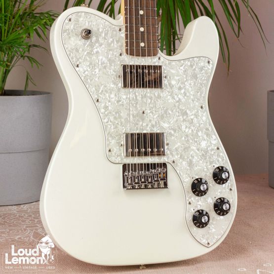 Fender Chris Shiflett Deluxe Telecaster Arctic White 2013 Mexico электрогитара