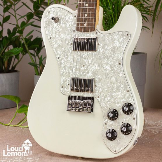 Fender Chris Shiflett Deluxe Telecaster Arctic White 2013 Mexico электрогитара