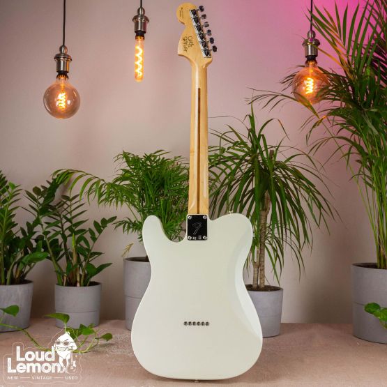 Fender Chris Shiflett Deluxe Telecaster Arctic White 2013 Mexico электрогитара