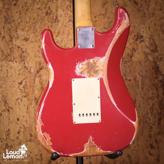Fender Custom Shop 1960 Stratocaster Relic Faded Dakota Red 2013 USA электрогитара