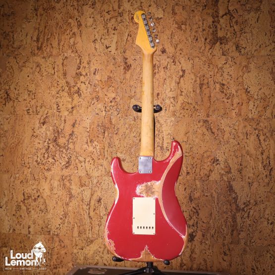 Fender Custom Shop 1960 Stratocaster Relic Faded Dakota Red 2013 USA электрогитара
