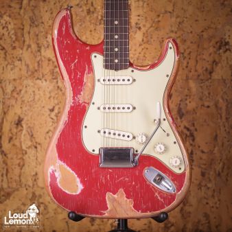 Fender Custom Shop 1960 Stratocaster Relic Faded Dakota Red 2013 USA электрогитара