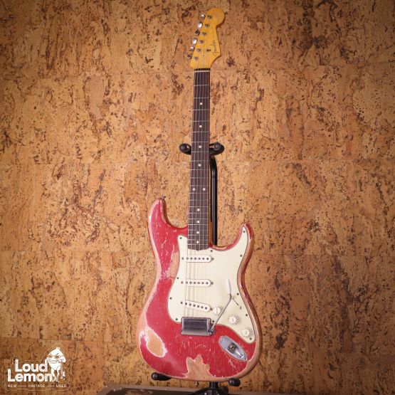 Fender Custom Shop 1960 Stratocaster Relic Faded Dakota Red 2013 USA электрогитара