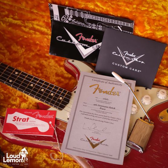 Fender Custom Shop 1960 Stratocaster Relic Faded Dakota Red 2013 USA электрогитара