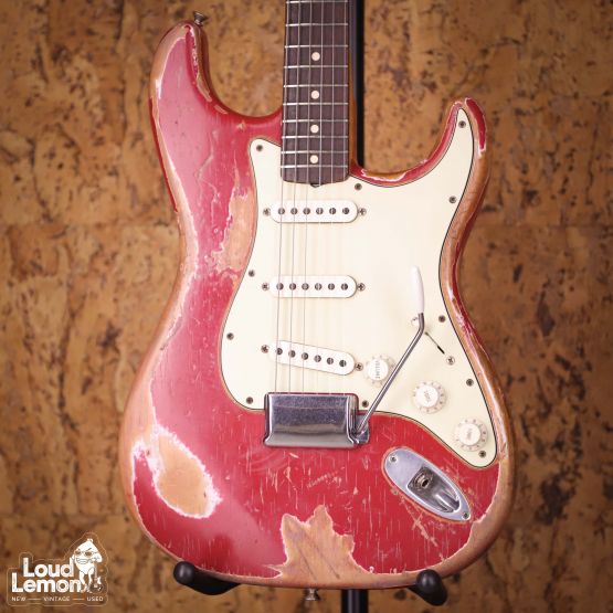 Fender Custom Shop 1960 Stratocaster Relic Faded Dakota Red 2013 USA электрогитара