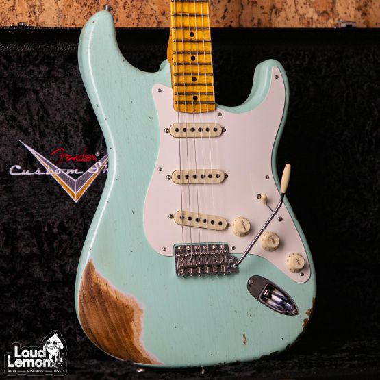 Fender Custom Shop 57 Stratocaster Wildwood Relic Surf Green 2020 USA электрогитара
