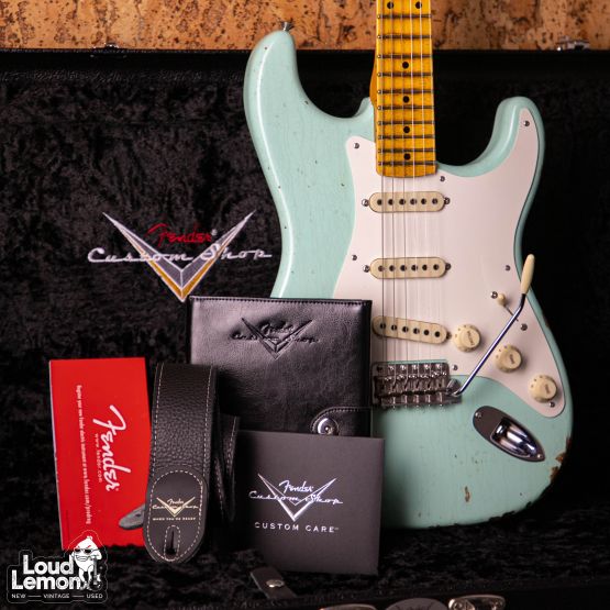 Fender Custom Shop 57 Stratocaster Wildwood Relic Surf Green 2020 USA электрогитара