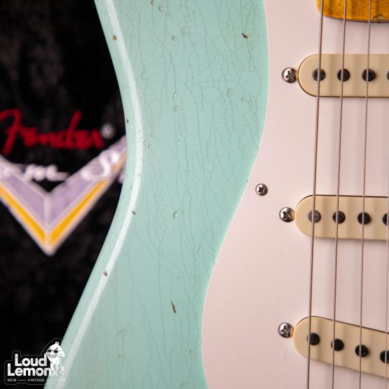 Fender Custom Shop 57 Stratocaster Wildwood Relic Surf Green 2020 USA электрогитара
