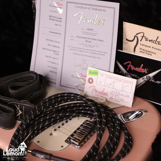 Fender Custom Shop Closet Classic Stratocaster Pro Shell Pink 2013 USA электрогитара