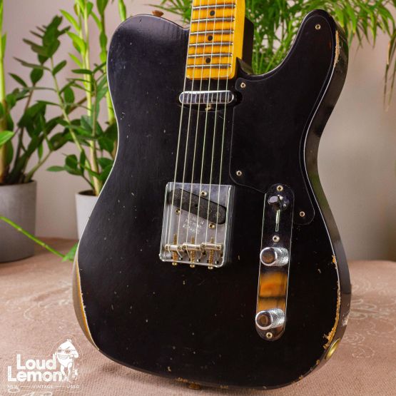 Fender Custom Shop Double Esquire Limited Edition Relic Black электрогитара