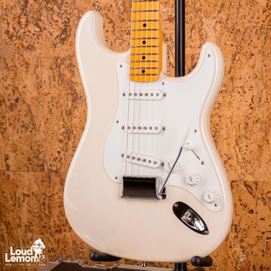 Fender Custom Shop Jimmie Vaughan Stratocaster Aged Olympic White 2019 USA электрогитара