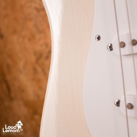 Fender Custom Shop Jimmie Vaughan Stratocaster Aged Olympic White 2019 USA электрогитара
