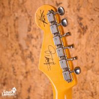 Fender Custom Shop Jimmie Vaughan Stratocaster Aged Olympic White 2019 USA электрогитара
