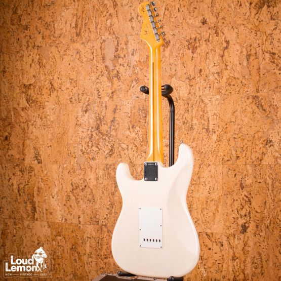 Fender Custom Shop Jimmie Vaughan Stratocaster Aged Olympic White 2019 USA электрогитара