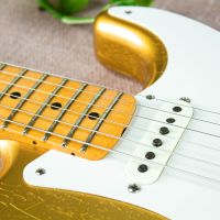 Fender Custom Shop Jimmie Vaughan Stratocaster Aztec Gold Relic 2018 USA электрогитара