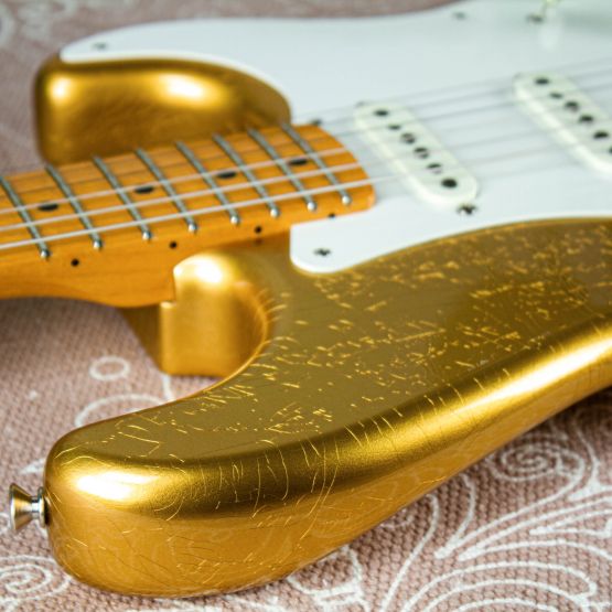 Fender Custom Shop Jimmie Vaughan Stratocaster Aztec Gold Relic 2018 USA электрогитара