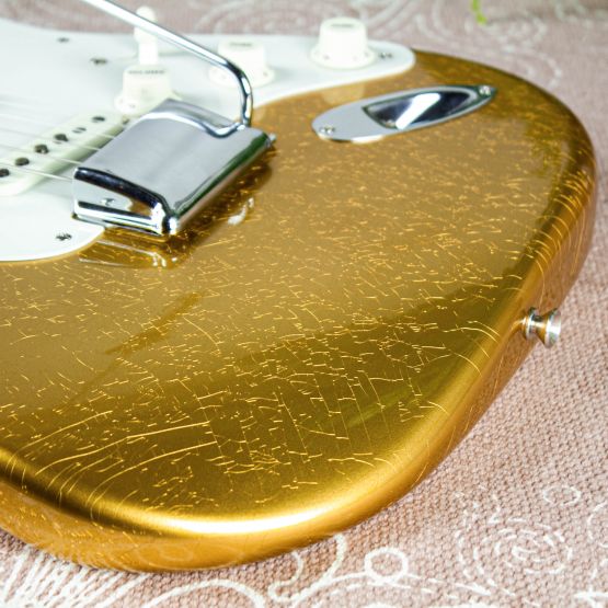 Fender Custom Shop Jimmie Vaughan Stratocaster Aztec Gold Relic 2018 USA электрогитара