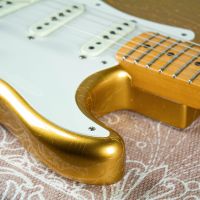 Fender Custom Shop Jimmie Vaughan Stratocaster Aztec Gold Relic 2018 USA электрогитара