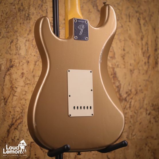 Fender Custom Shop Masterbuilt Dennis Galuszka NAMM Limited '65 Stratocaster Relic Firemist Gold 2011 USA электрогитара