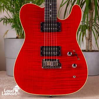 Fender Custom Shop Set Neck Telecaster Transparent Red 1990 USA электрогитара