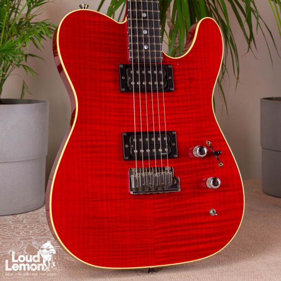 Fender Custom Shop Set Neck Telecaster Transparent Red 1990 USA электрогитара