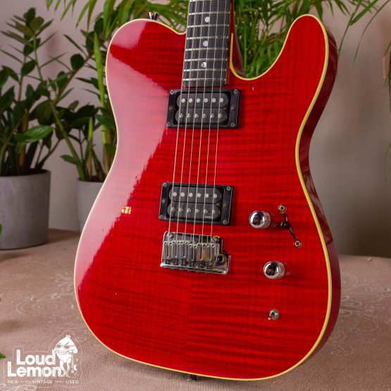 Fender Custom Shop Set Neck Telecaster Transparent Red 1990 USA электрогитара