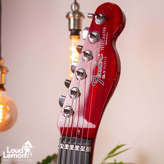 Fender Custom Shop Set Neck Telecaster Transparent Red 1990 USA электрогитара