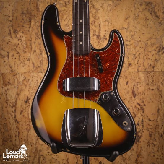 Fender Custom Shop Time Machine 1960 Relic Jazz Bass Faded 3-Color Sunburst 2012 USA