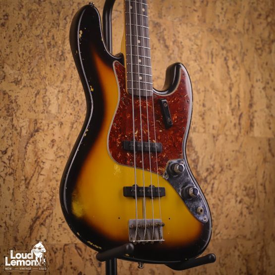 Fender Custom Shop Time Machine 1960 Relic Jazz Bass Faded 3-Color Sunburst 2012 USA