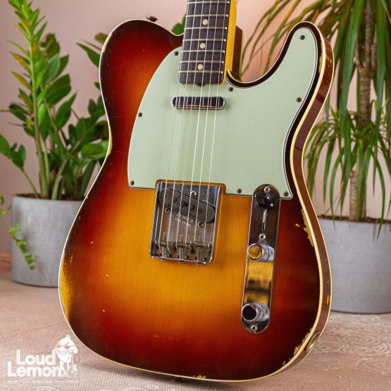 Fender Custom Shop '60 Telecaster Relic Sunburst 2015 USA электрогитара