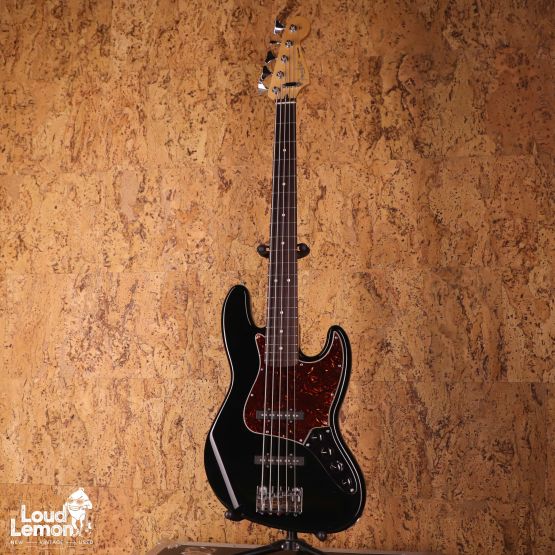 Fender Deluxe Active Jazz Bass V Black 2008 Mexico бас-гитара