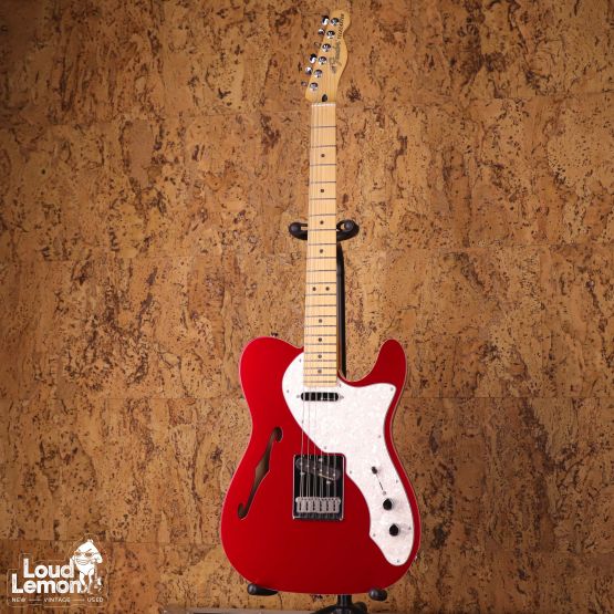 Fender Deluxe Telecaster Thinline Candy Apple Red 2020 Mexico электрогитара