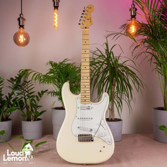 Fender EOB Sustainer Stratocaster Olympic White 2020 Mexico электрогитара