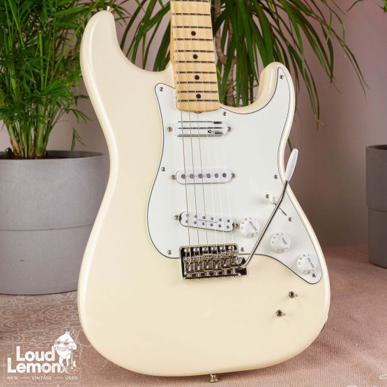 Fender EOB Sustainer Stratocaster Olympic White 2020 Mexico электрогитара