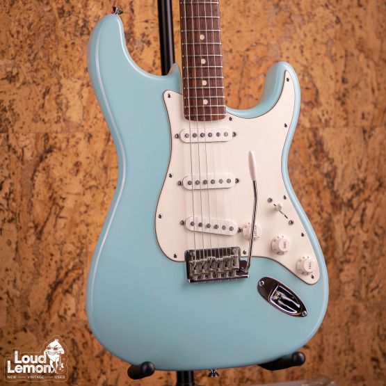 Fender FSR Limited Edition American Standard Stratocaster with Matching Headstock Daphne Blue 2009 USA электрогитара