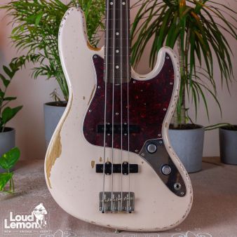 Fender Flea Jazz Bass Road Worn Faded Shell Pink 2018 Mexico бас-гитара