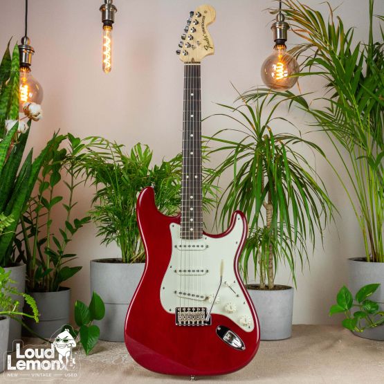 Fender Highway One Stratocaster Wine Transparent 2008 USA электрогитара