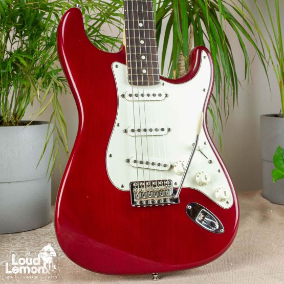 Fender Highway One Stratocaster Wine Transparent 2008 USA электрогитара