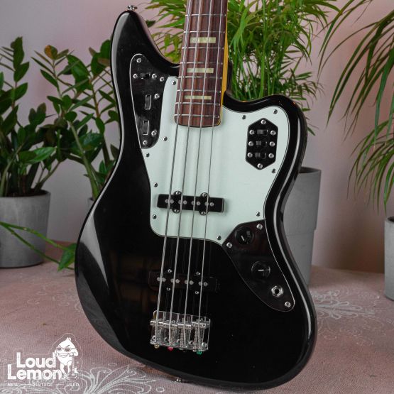 Fender JAB-EQ Jaguar Bass Black 2009 Japan бас-гитара