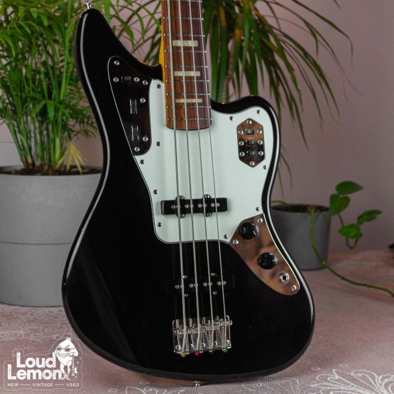 Fender JAB-EQ Jaguar Bass Black 2009 Japan бас-гитара