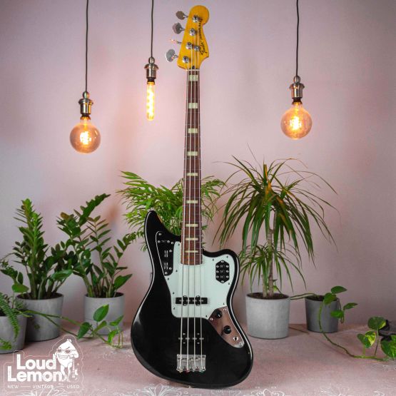 Fender JAB-EQ Jaguar Bass Black 2009 Japan бас-гитара