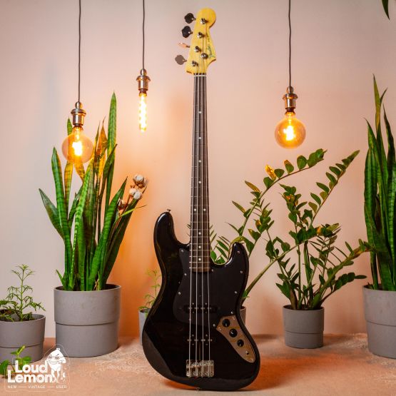 ‌Fender JB-355 Jazz Bass Black 1988 Japan бас-гитара