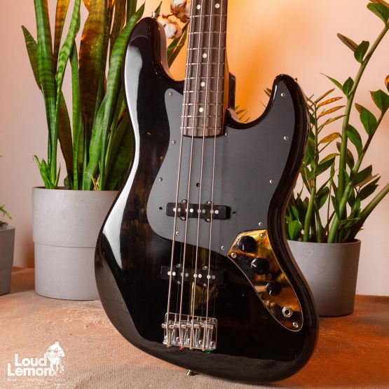 ‌Fender JB-355 Jazz Bass Black 1988 Japan бас-гитара