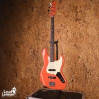 Fender JB62 Jazz Bass Matching Headstock Fiesta Red 2002 Japan бас-гитара