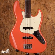 Fender JB62 Jazz Bass Matching Headstock Fiesta Red 2002 Japan бас-гитара
