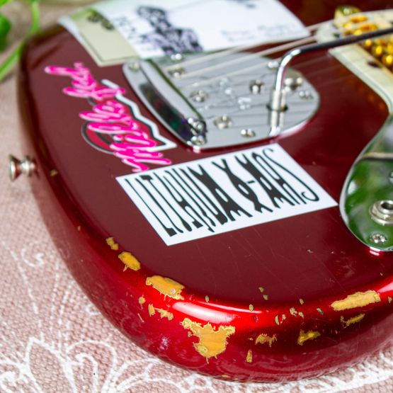 Fender Jaguar AVRI'62 Candy Apple Red Yamano Limited 2000 USA электрогитара