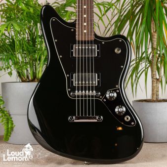 Fender Jaguar Blacktop HH Black 2011 Mexico электрогитара