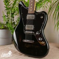 Fender Jaguar Blacktop HH Black 2011 Mexico электрогитара
