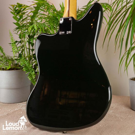 Fender Jaguar Blacktop HH Black 2011 Mexico электрогитара